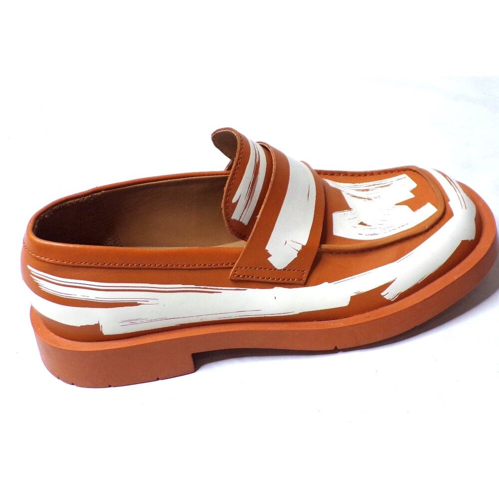 🆕CAMPERLAB 198 Loafer Shoes Brown White Leather 11 - Picture 8 of 12